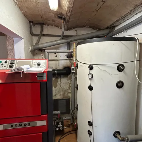 Instalace zplynovacího kotle